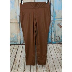 Fashion Nova Womens Size 1X Brown Found The Right One Faux Leather Leggings